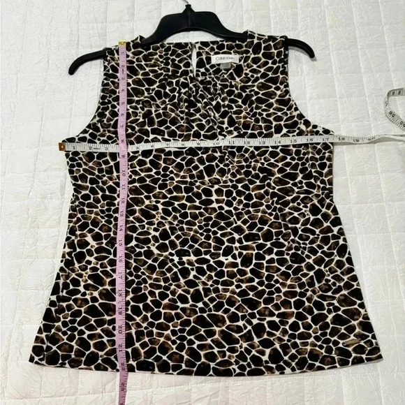 Calvin Klein Animal Print Stretch Sleeveless top - MP - Picture 5 of 6